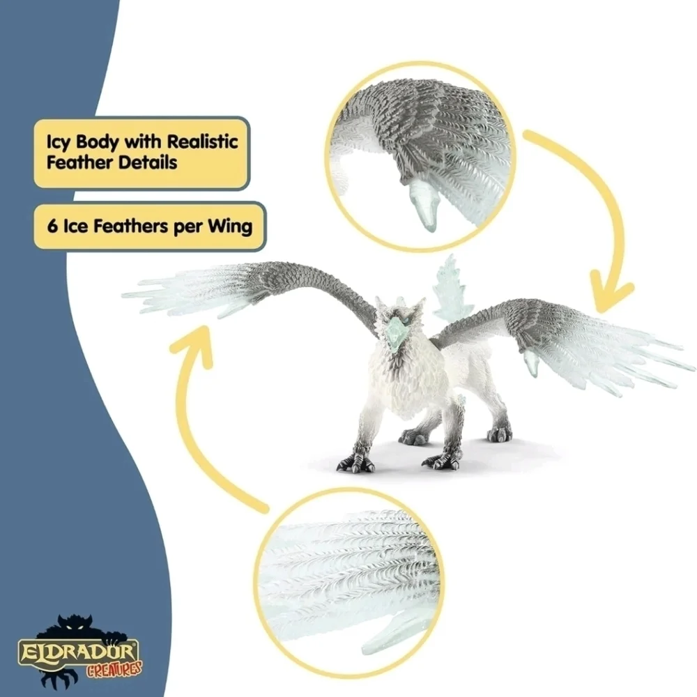 Schleich Eldrador Creatures Ice Griffin Figure #70143 - Like New! - Picture 10 of 13
